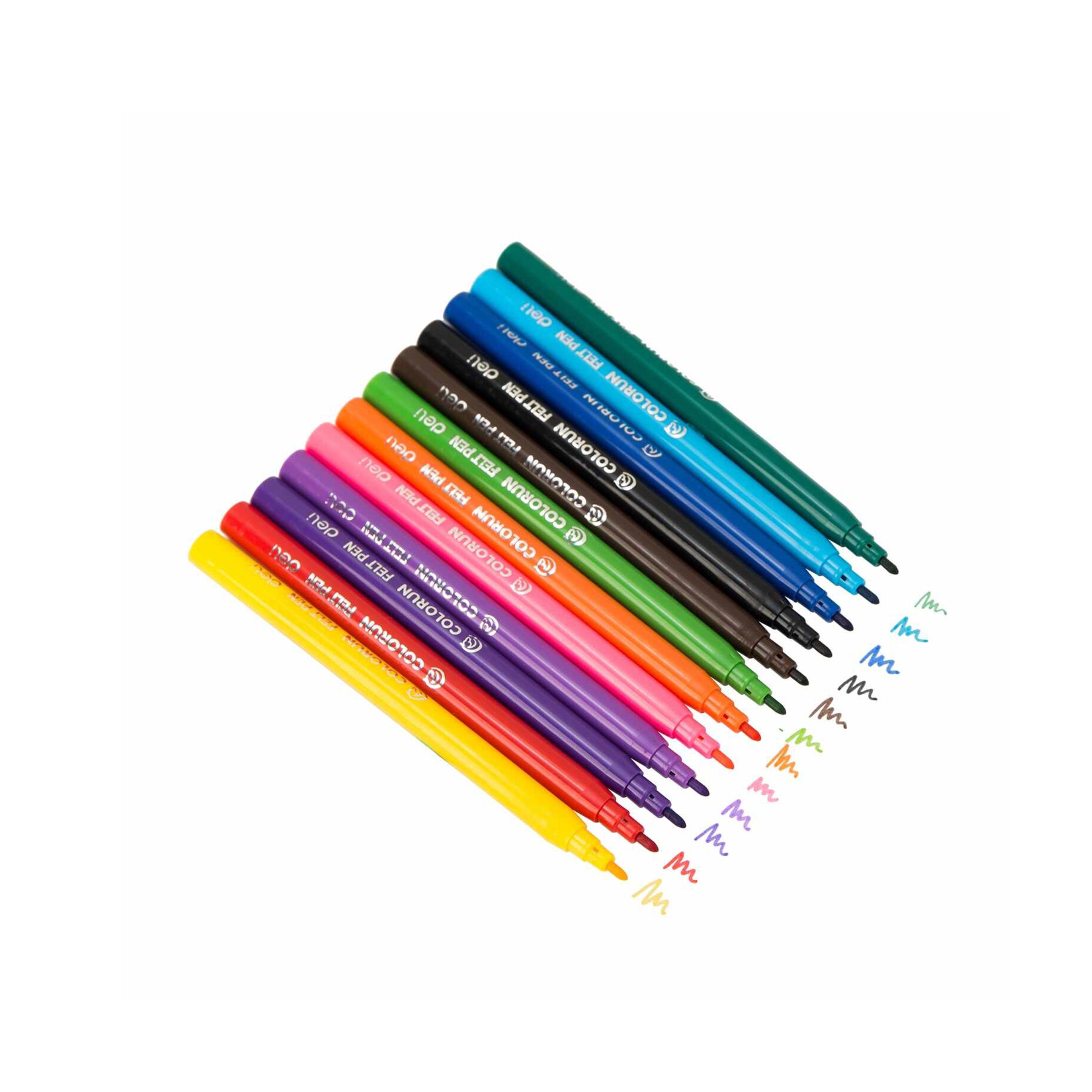 Deli Felt Pen Colors Set 1