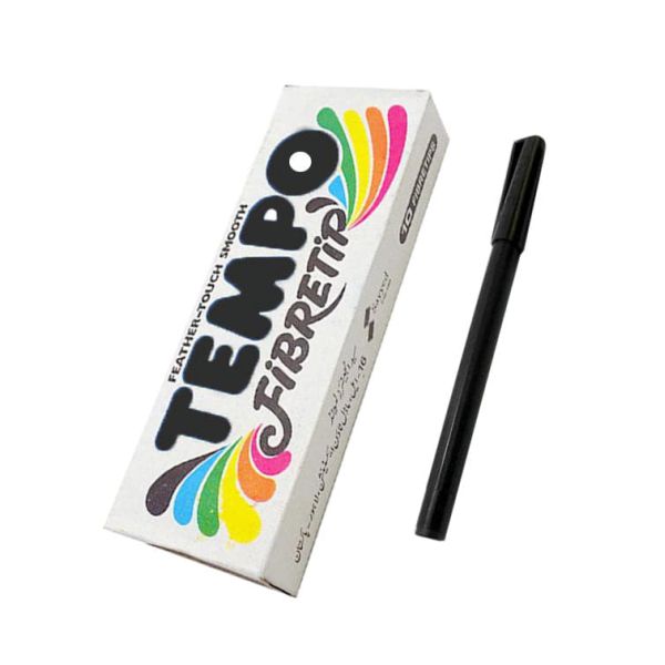 Tempo Fiber Tip Marker Pack of 10